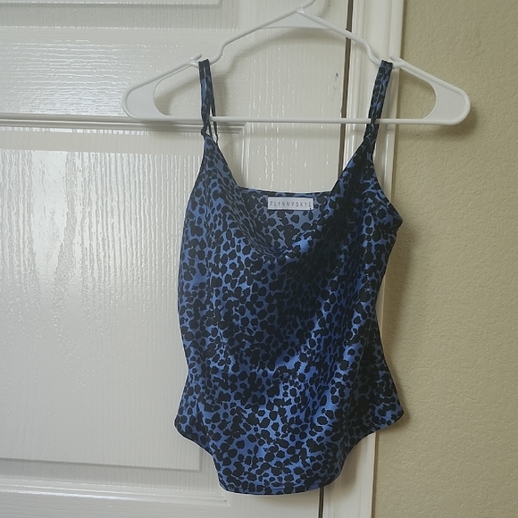 Flynn Skye Blue Leopard Print Cami - Picture 1 of 2